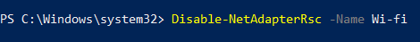 Disable-NetAdapterRsc